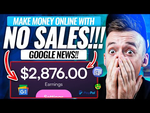 (NO SALES!) $2,876 In One Day Using Google News! (FREE) Make Money Online!