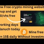 Best free new crypto mining website ll crypto mining site today ll without investment #cryptomining