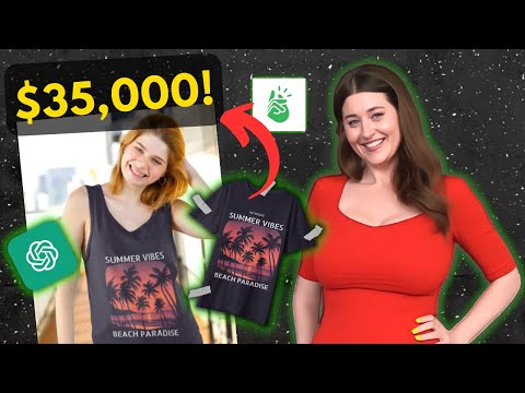 Start a $35,000 Clothing Business With AI for $0!! (Make Money Online 2023)