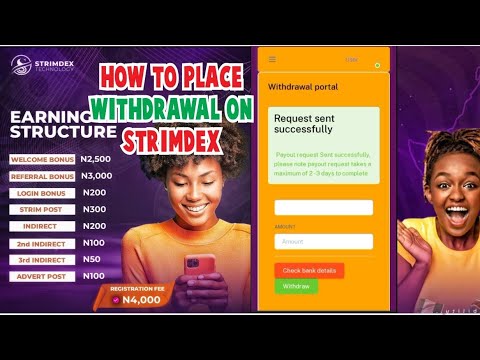 STRIMDEX WITHDRAWAL How TO PLACE WITHDRAWAL ON STRIMDEX #Strimdex #earningonline #makemoneyonline