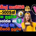 How To Free Get USDT Sinhala | New USDT Earning Site | Online Job At Home