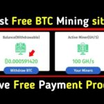 Daily 0.003BTC Payment + Zero Investment | Free Bitcoin Mining  | New mining site without investment