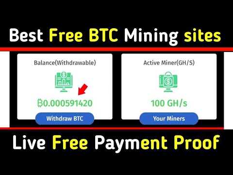 Daily 0.003BTC Payment + Zero Investment | Free Bitcoin Mining  | New mining site without investment