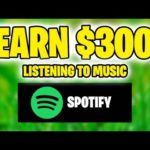 Earn $300 Per Day Listening To Music On SPOTIFY FREE (Make Money Listening To Music On Spotify 2023)