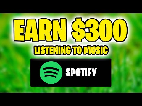 Earn $300 Per Day Listening To Music On SPOTIFY FREE (Make Money Listening To Music On Spotify 2023)