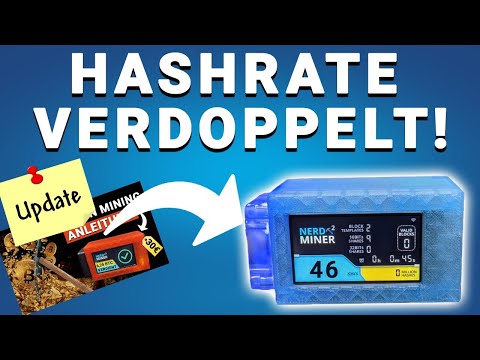 Bitcoin Mining für UNTER 40€ - NerdMiner HashRate Verdoppeln - Chance auf 6,25 BTC