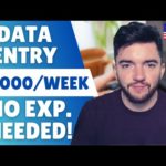 $1,000/WEEK Remote Data Entry Jobs NO EXPERIENCE 2023