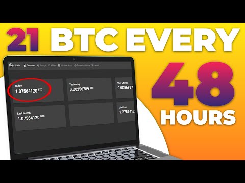 FREE BITCOIN MINING 21.03 BTC Every 48 Hours No Investment