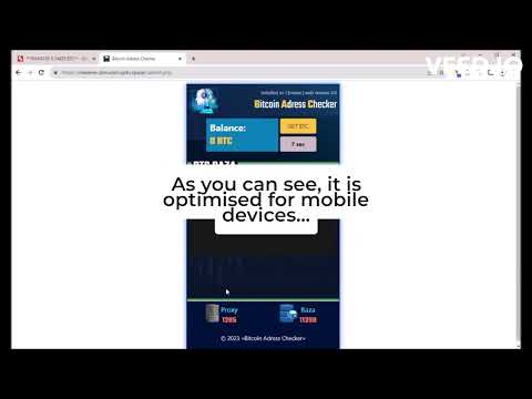 Bitcoin Address Checker - SCAM!!!